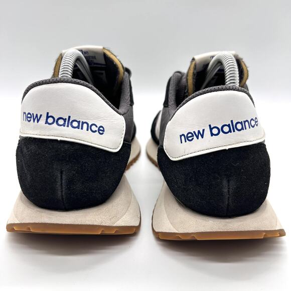 New Balance 237 Shoes Mens Size 9 Black White Suede Nylon Retro Running MS237GA - Picture 7 of 10